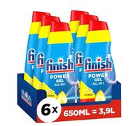 Finish Power Gel Citrus - Dishwasher Liquid Detergent - 6 x 650ml