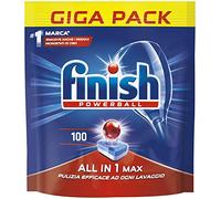 Finish Powerball All In One Max Dishwasher Tablets - 100 Count | Ultimate Cleaning, Tough on Grease, Quick Dissolve