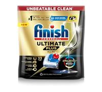 Finish Powerball Dishwasher Tablets | Pack of 33 | All-in-One Deep Clean | Removes Baked-On Food, Grease & Tough Stains | Built-In Rinse Aid & Salt Action | Streak-Free Shine | No Pre-Rinsing Needed