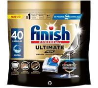 Finish Powerball Ultimate Plus All in 1 Dishwasher Tablets Cyclesync Technology Intensive Cleaning and Diamond Shine 40 Tablets