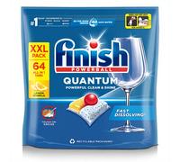 Finish Quantum All in One Dishwasher Tablets, Lemon, 64 Capsules