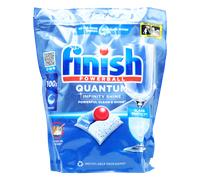 Finish Dishwasher Tablet, Quantum Infinity Shine, 100 Tablets, Original Fresh Scent, Powerful Clean & Shine Detergent Tabs, Tough on Grease Stains