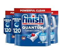 Finish Quantum Infinity Shine Dishwasher Tablets Bulk (120 (Pack of 3), Regular)