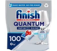 Finish Quantum Infinity Shine Dishwasher Tablets bulk | Scent : REGULAR | Size: Total 100 Dishwasher Tabs |For Deep Clean and Sparkling Shine