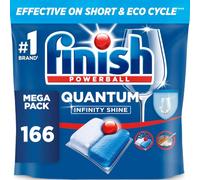 Finish Quantum Infinity Shine Dishwasher Tablets Bulk | Scent : Fresh | Size: 166 Dishwasher Tabs ( 83 tabs x 2) | For Sparkling Clean