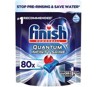 Finish Quantum Infinity Shine Dishwasher Tablets, Original, 80 Tablets