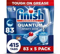 Finish Quantum Infinity Shine Dishwasher Tablets| Pack of 5 x 83 Tabs | 415 Tablets