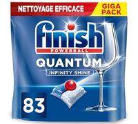 Finish Quantum Infinity Shine Dishwasher Tablets - Powerful Cleaning, Grease Dissolving Power and Shine - 83 Finish Caps