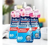 Finish Rinse Aid Active Regular (80 Washes) 400ml x 3 - Brilliant, Streak-Free Shine & Protection for Your Dishwasher