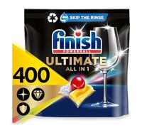 Finish Ultimate Infinity Shine Dishwasher Tablets bulk | Scent : Lemon | Size: 400 Dishwasher Tabs (100 tabs x 4)|Ultimate Clean and Shine