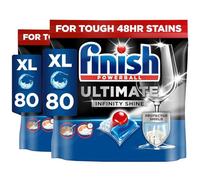 2 x 80 Finish Ultimate Infinity Shine Dishwasher Tablets Total 160 Bulk