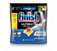 Finish Ultimate All-in-One Dishwasher Tablets, Lemon, 75 Tabs