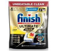 Finish Ultimate Plus All in One Lemon Sparkle, 90 Pack