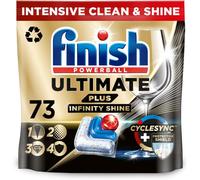 Finish Ultimate Plus Infinity Shine Dishwasher Tablets bulk |Scent Fresh 73 Dishwasher Tabs For Unbeatable Clean & Diamond Shine