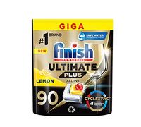 Finish Ultimate Plus Lemon Capsules for Dishwashers, 90 Pieces