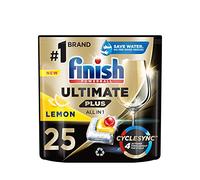 Finish Ultimate Plus Lemon Dishwasher Capsules, 25