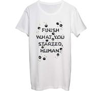 Finish What You Started, Human. Soot Fairies Design Men's T-Shirt bnft White Large