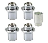 Finish Wheel Security Nut Set 4 Entities with Matching Code for Varied Automobiles OEM Standard Burglary Deterrence Wheel Hook Nut Set