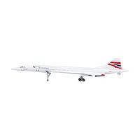 Finished Model Aircraft 15 Cm 1:400 Concorde Airline British 1976-2003 Airline Aircraft Model Finished Product Replica airplane Model (Color : With base no wheels) good