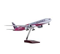 Finished Model Aircraft 47 Cm 1:157 Scale Model Of 2022 For Qatar Airways 777 With Lights Die-cast Resin Airplane Model Replica airplane Model (Color : Without Light) good