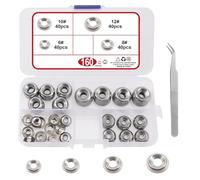 Finishing Countersunk Washers 304 Stainless Steel M6 M8 M10 M12 Cup Countersunk Washer Assortment Kit With A Clean Plastic Box(320pcs)