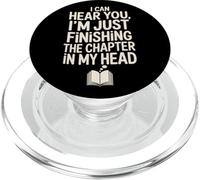 Finishing The Chapter In My Head Funny Book Lover Reader PopSockets PopGrip for MagSafe