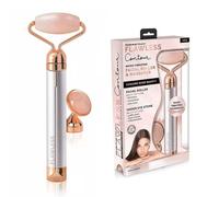 Finishing Touch Flawless Contour Vibrating Facial Roller & Massager, Rose Quartz