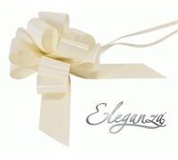 Finishing Touches Party Store 5 Large 50mm Ivory Pull Bows Valentines Gifts Venue Decorations Flowers