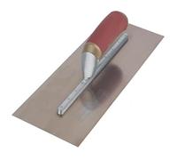 Finishing Trowel 13" X 5", Hardened & Tempered Stainless Steel Blade, Aluminium Shank, Polypropylene & Rubber Soft-Grip Handle, Stainless Steel Rivets, 1 in Pack