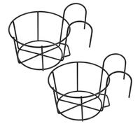 FINISPERSOO Rabbit Hay Feeder 2pcs Iron Hay Rack for Rabbits and Guinea Pigs with Easy Installation Versatile Use Black for Cages and Feeding