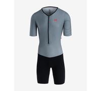 Finisseur Core Fever short sleeve tri suit grey black - XXL