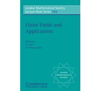 Finite Fields and Applications : Proceedings of the Third International Conference, Glasgow, July 1995