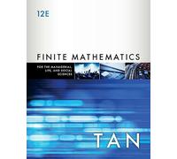 Finite Mathematics for the Managerial, Life, and Social Sciences: An Applied Approach