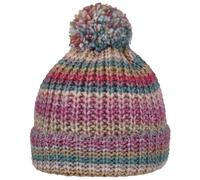 Lierys Finja Bobble Hat by Women/Men - Made in Germany Knit Beanie Pompom Winter with Cuff, Cuff Autumn-Winter - One Size Rose-Blue