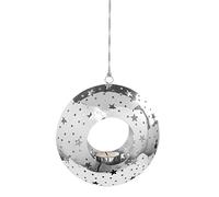 Fink Tea light holder, silver, diameter 17 cm, width 5 cm