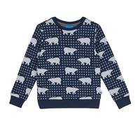 Finkid - Kid's Uniikki Nordik - Wool jumper size 110/120, blue