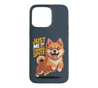 Finkie Dog Cartoon Pet Breed Just me and my Finnish Spitz Case for iPhone 15 Pro Max