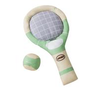 FINLALO Puppy Chew Toys, Squeaky Dog Toys, Dog Tennis Racket Toy Set with Built-in Sound Generator, Interactive Dog Toys for Indoor Outdoor