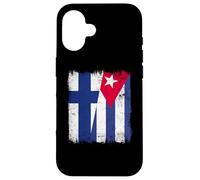Finland Cuba Half Flag Finnish Cuban Heritage Case for iPhone 16