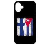 Finland Cuba Half Flag Finnish Cuban Heritage Case for iPhone 16 Plus