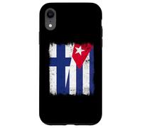 Finland Cuba Half Flag Finnish Cuban Heritage Case for iPhone XR