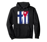 Finland Cuba Half Flag Finnish Cuban Heritage Pullover Hoodie