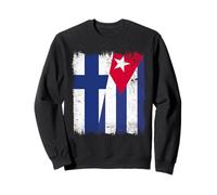 Finland Cuba Half Flag Finnish Cuban Heritage Sweatshirt