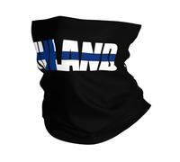 Finland Flag Finnish Men Women Neck Gaiter Warmer Headscarf Durable Tube Scarf For Outdoor Yoga Tennis