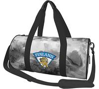 Finland-Flag-Finnish-Travel-Lion- Travel Luggage Duffel Bag Sports Rolling Foldable Duffel Bag, Marbling