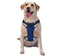 Finland Flag No Pull Dog Harness Adjustable Reflective Oxford Easy Control Medium Large Dog Harness