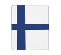 Finland Flag Printing Gaming Mouse Pad with Strong Adhesion, Suitable for Computer, Gaming and Work