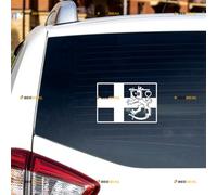 Finland Flag Suomi Lion Sticker Decal Vinyl Finnish - White 20.3cm - for Car Boat Laptop Cup No Background Die-Cut