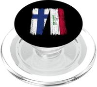 Finland Iraq Half Flag Finnish Iraqi Jersey PopSockets PopGrip for MagSafe
