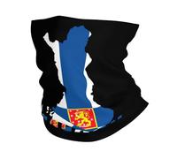 Finland Map Flag Unisex Snood Scarf Lightweight Face Covering Scarf Stretchy Neck Gaiter For Running Cycling Sport Walking
